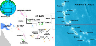 Map of Kiribati 