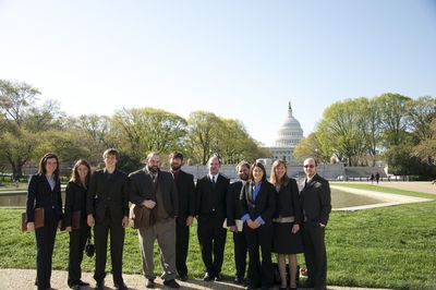 GLOBES trainees on Capitol Hill in Washington DC
