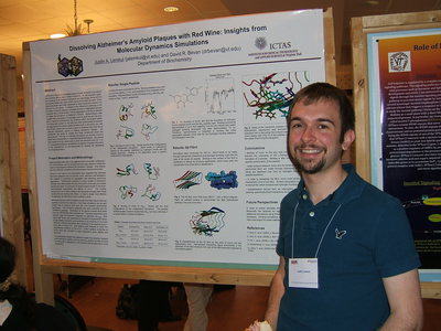 MILES Trainee Justin Lemkul at the GSA Symposium